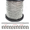 Twist řetízek 316 - 304 - 1m - Nerez SL / 3,5 x 1 mm
