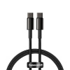 BASEUS CATWJ-01 Type-C na Type-C 100W, 1m, černý
