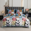 Kompletná posteľná bielizeň pre dvojlôžko s mačkami 140x200 cm s 2 obliečkami na vankúše 70x80 cm