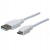 Manhattan USB - microUSB kábel 1,8 m 324069