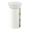 DURAVIT White Tulip samostatne stojaca skrinka pod umývadlo, 2 poličky zľava a zprava, 350 x 410 x 751 mm, dub prírodný masív/biela matná, WT42390H536