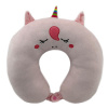 Plyšový záhlavník s gombíkom - Jednorožec