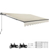 tectake 406131 výsuvná markíza ornella s držiakom na stenu - 300 x 250 cm, béžová