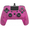 PS4 kabelový ovladač růžový