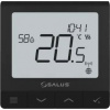 Salus bezdrátový, přisazený regulátor teploty SQ610BRF Quantum, dobíjecí, černý