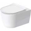 DURAVIT Soleil by Starck závesné WC s HygieneFlush (rotačný oplach), s hlbokým splachovaním, 370 x 540 mm, biela, s povrchom HygieneGlaze + WC sedadlo so sklápacou automatikou (SoftClose), biela, 4591
