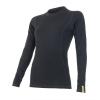 Triko dlouhé dámské SENSOR MERINO DOUBLE FACE černé XL