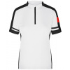 James&Nicholson Dámske cyklistické tričko JN451 White XXL