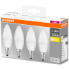 4PAK LED žiarovka E14 B35 5W = 40W 470lm 2700K Warm 300° OSRAM Base