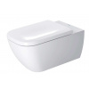 Duravit Happy D.2 Závesné WC, Rimless, s WonderGliss, alpská biela 25500900001