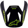 ALPINESTARS šilt pre prilby S-M3 RADIUM žltá fluo/čierna/modrá