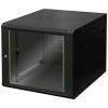 Digitus DN-19 09U-6/6-EC-SW 19 nástěnná rozváděcí skříň (š x v x h) 600 x 505 x 600 mm 9 U černá, černá (matná), černá (RAL 9005)