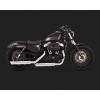 Vance & Hines Chrómovaný Vance & Hines výfuk EC TWIN SLASH SLIP-ONS pre Harley Davidson