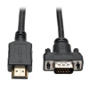Video kábel HDMI/VGA, Low-Profile HD15 (Samec/Samec), 0.9m P566-003-VGA