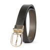 Dámsky kožený opasok NOBLEHIDE GOLD, 2.5 cm, Olivový