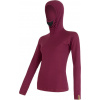 Dámské termo tričko s kapucí SENSOR Merino df fialová Velikost: L, Barva: fialová