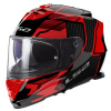 LS2 FF800 STORM II TRACKER BLACK RED-06 XS