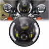 7 PALCOVÝ REFLEKTOR LED PREDNÁ LAMPA MOTOCYKEL 150W celý ring HALOGEN motor