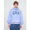 GAP Oversize mikina s logom Americana Unisex Modrá XXL Modrá Modrá