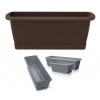 PROSPERPLAST kvetináč truhlík 39,7cm RESPANA EASYCARE ISE400S-R222 hnedý plastový