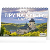 NOTIQUE Stolový kalendár Tipy na výlety s detmi CZ 2026, 23,1 x 14,5 cm