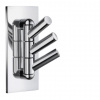SMEDBO SO - BB - BK1033 - Samolepiaci otočný vešiak na uteráky trojitý CHL - chróm lesklý