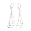 Stříbrné dlouhé visací náušnice Linera