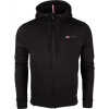 Tommy Hilfiger LOGO FLEECE FZ HOODY čierna,biela Pánska mikina S
