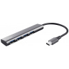 Trust 24948 USB Hub 4 porty USB-A USB 3.2 Gen1 5 GBit/s s konektorem USB C tmavě šedá Halyx-4-port