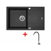 Sinks LINEA 780 XC Metalblack + Elasta nerez/čierna