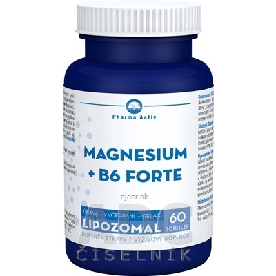 ADITIVA CZ, s.r.o. Pharma Activ Lipozomal MAGNESIUM + B6 FORTE cps 1x60 ks