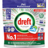 Kapsuly do umývačky riadu Dreft Platinum Regular All in One 75 ks