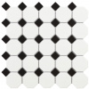 Intermatex TECH mozaika Octogon White Matt 29,5x29,5 SPH INT076