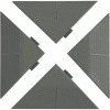 ArtPlast Ukončovací roh Linea Combi 10 x 19,5 x 4,8 cm sivý 4 ks
