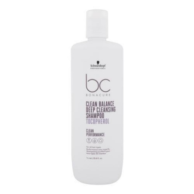 Schwarzkopf Professional BC Bonacure Clean Balance Tocopherol Shampoo 1000 ml hĺbkovo čistiaci šampón pre ženy