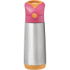Detská termoska B.box Termoska na pitie so slamkou 500 ml ružová oranžová (9353965010425)
