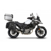 SHAD Kompletná sada sedlových brašní SHAD TERRA TR40 adventure a hliníkového kufra SHAD TERRA 55L vrátane montážnej sady SHAD SUZUKI DL 650 V-Strom