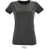 SOL's Collection Tričko Slim Fit Regent Fit Women, krátký rukáv, dámské COT252758r6401-charcoal me S Melír charcoal