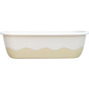 Plastia Samozavlažovací truhlík Mareta 60x20x18 cm sv. + tm. slonová kost