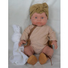 Realistické miminko - holčička - Petit s šátkem od firmy Lamagik (španělské miminko 39 cm)