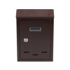 VOREL Poštová schránka hnedá 285 x 200 x 60 mm