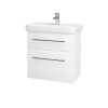 Dreja Umývadlová skrinka GO SZZ2 60 - M01 Biela mat / Úchytka T02 / M01 Biela mat