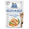 Brit Care Fillets in Jelly Chicken&Cheese 85g