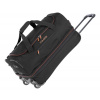 Travelite Basics Wheeled duffle S Black/orange taška