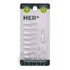 HERBADENT HERo ELECTRA Medzizubná kefka 1,0 mm biela, doplnkové balenie nadstavcov 1x10 ks