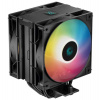 DEEPCOOL chladič AG400 DIGITAL PLUS širší / 120mm fan ARGB / 4x heatpipes / PWM / pro Intel i AMD / černý (R-AG400-BKADMP-G-1)