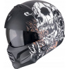 MODULÁRNA PRILBA SCORPION EXO-COMBAT II GENESIS MATT BLACK WHITE GOLD M