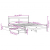 vidaXL Posteľ s matracom biela 120x200 cm borovicový masív - Biela - 154821-209675