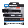 Batožinové popruhy OXFORD Atlas B-Clip, 2ks (sivá, 26 mm x 1,2 m) _