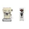 Ascaso Dream ONE, Sweet Cream + Eureka Mignon XL, CR white